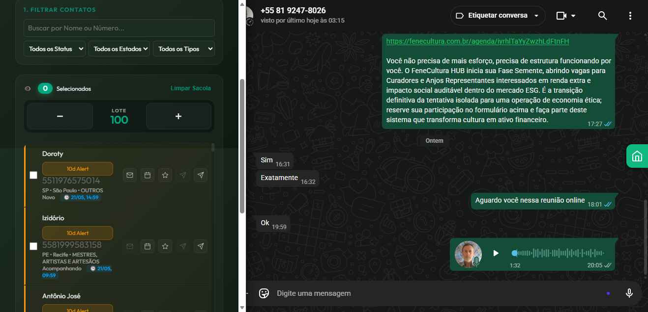 WhatsApp com Extensão